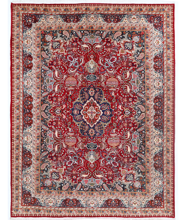 Hand Knotted Kashmar Wool Rug 9'  9" x 12'  9" - No. AT90360