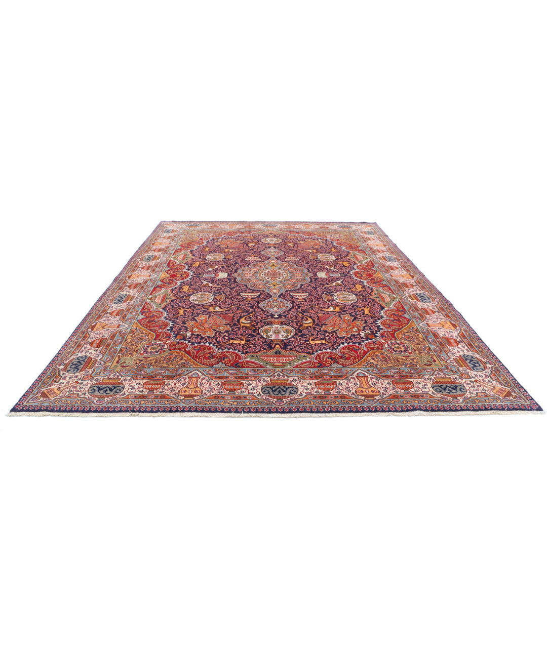 Afghan Kashmar Oriental Rug 9' 8" x 12' 7" Hand-Knotted | No. AT37101
