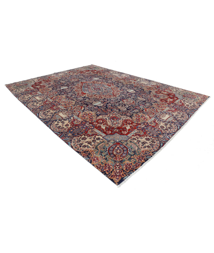 Afghan Kashmar Oriental Rug 9' 6" x 12' 7" Hand-Knotted | No. AT85850