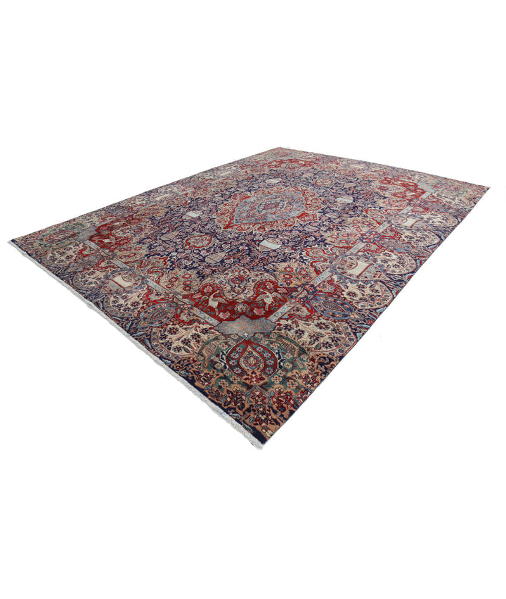 Afghan Kashmar Oriental Rug 9' 6" x 12' 7" Hand-Knotted | No. AT85850