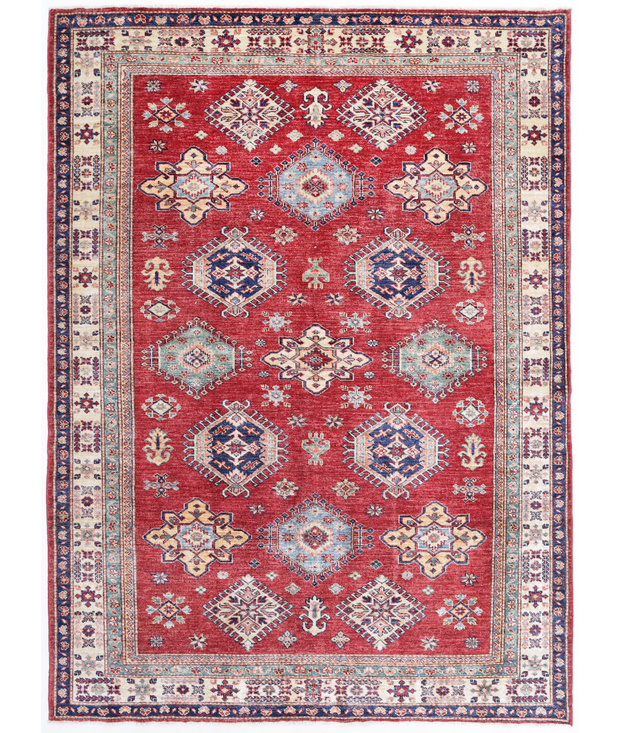 Hand Knotted Kazak Wool Rug 5'  6" x 7'  5" - No. AT70954