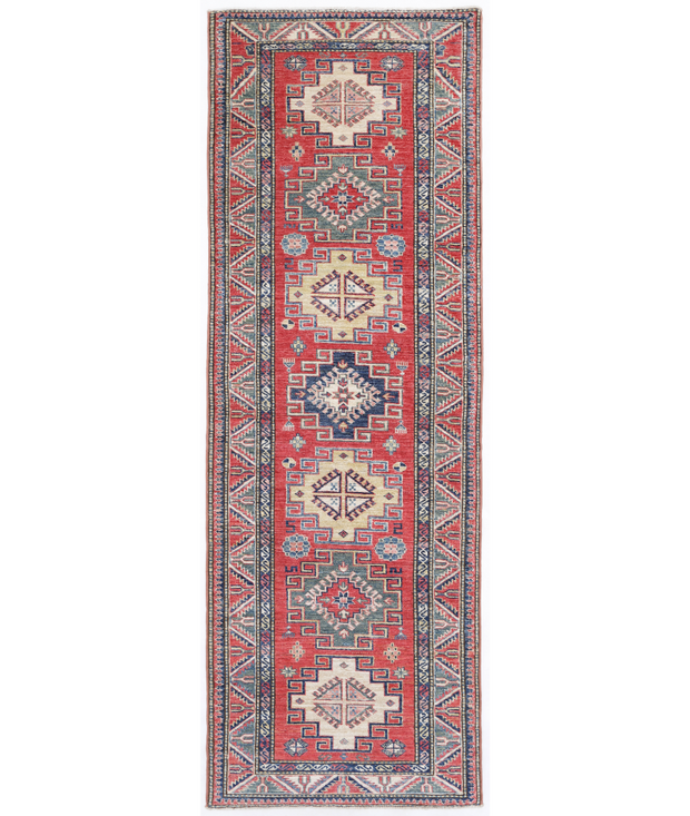 Hand Knotted Kazak Wool Rug 2'  7" x 7'  9" - No. AT92544