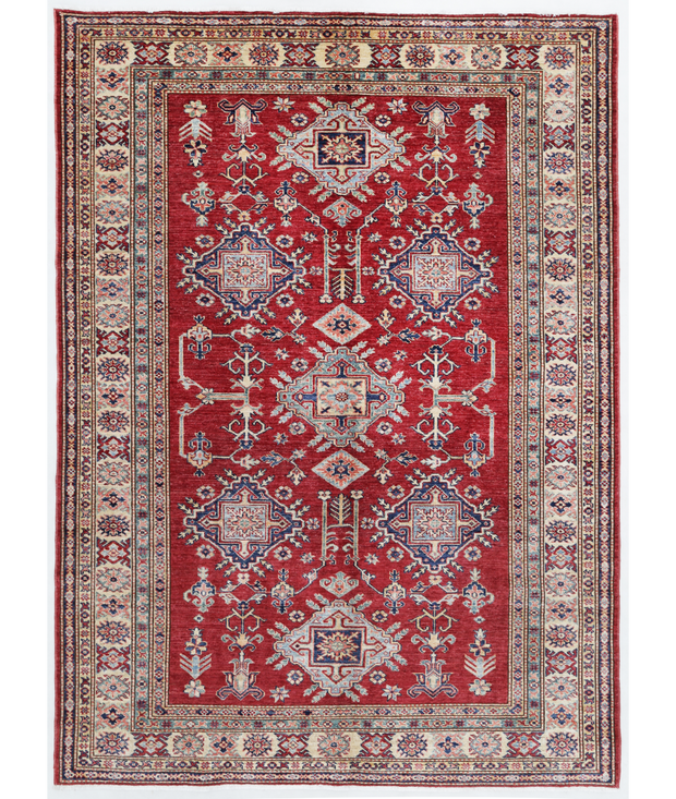 Hand Knotted Kazak Wool Rug 5'  6" x 7'  9" - No. AT56251
