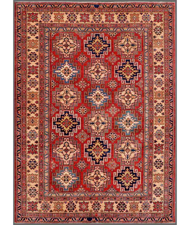 Hand Knotted Kazak Wool Rug 5'  6" x 7'  9" - No. AT81976