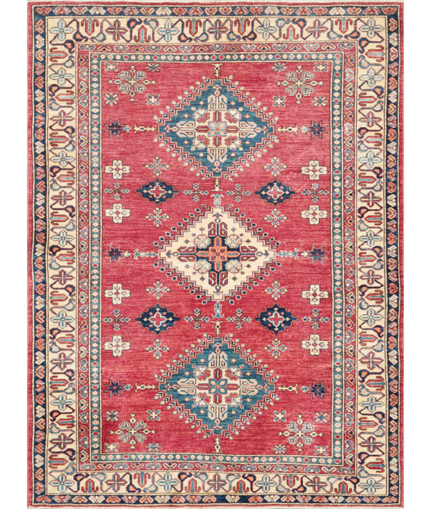 Hand Knotted Kazak Wool Rug 5'  9" x 7'  9" - No. AT92596