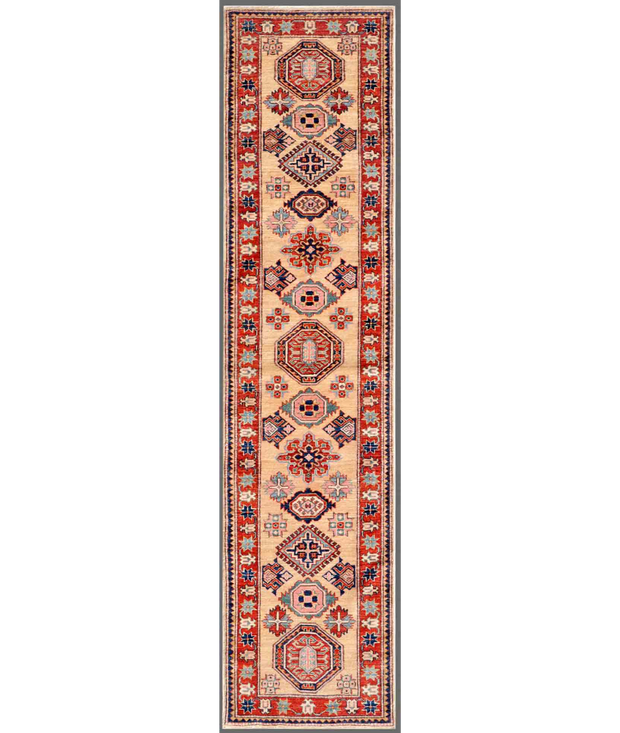 Hand Knotted Kazak Wool Rug 2'  3" x 9'  8" - No. AT66739