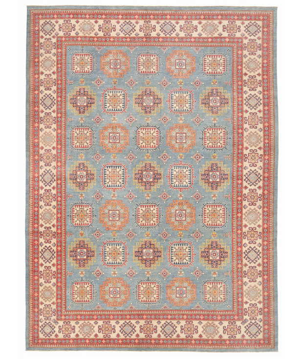 Hand Knotted Kazak Wool Rug 12'  6" x 17'  2" - No. AT15214
