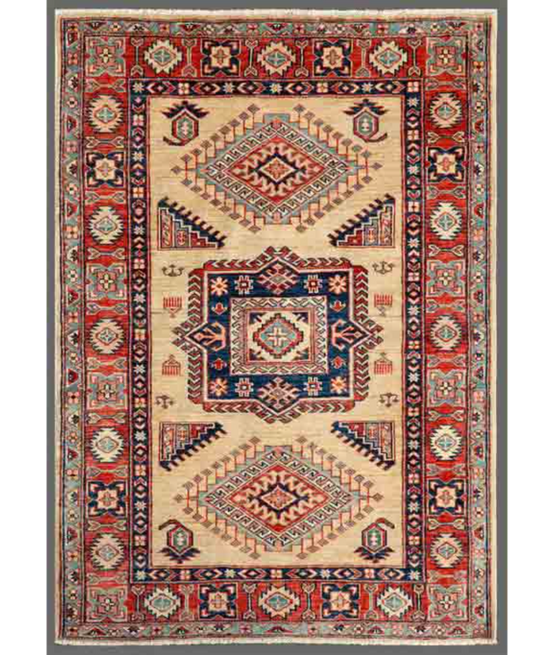 Hand Knotted Kazak Wool Rug 3'  5" x 5'  0" - No. AT84317