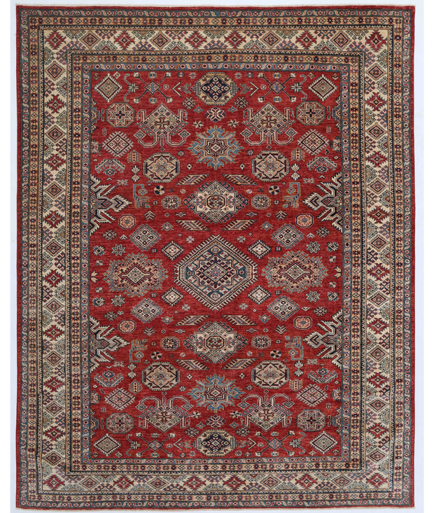 Hand Knotted Kazak Wool Rug 7'  10" x 9'  9" - No. AT87735