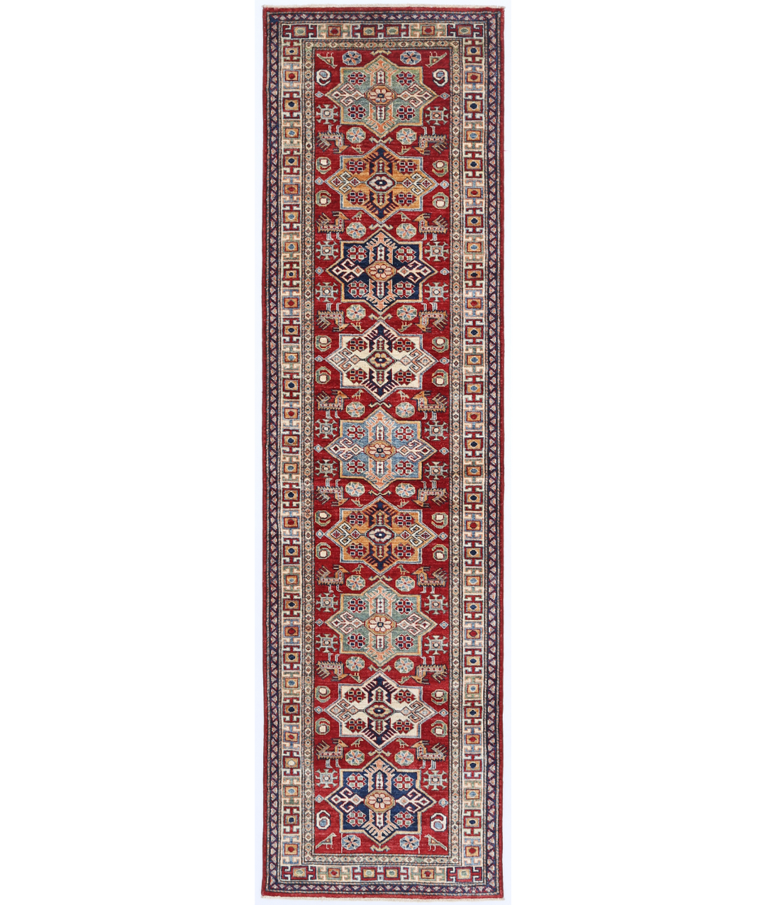 Hand Knotted Kazak Wool Rug 2'  7" x 9'  9" - No. AT51623