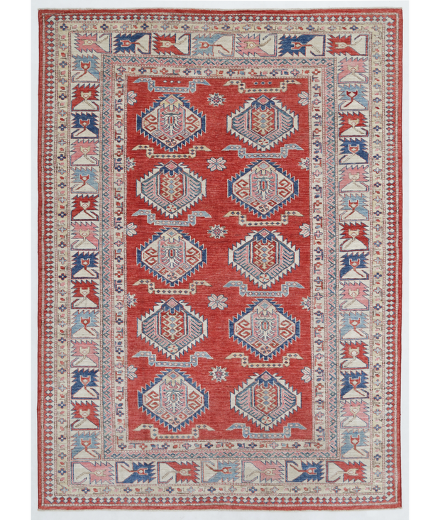 Hand Knotted Kazak Wool Rug 5'  9" x 7'  11" - No. AT75576