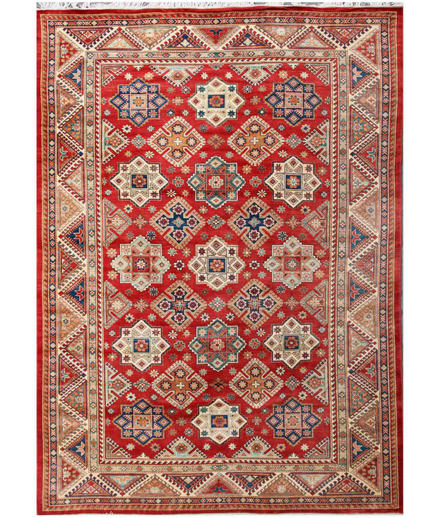 Hand Knotted Kazak Wool Rug 10'  3" x 13'  10" - No. AT57259