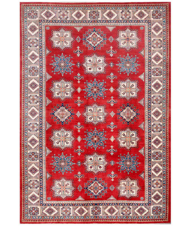 Hand Knotted Kazak Wool Rug 9'  10" x 14'  1" - No. AT15632