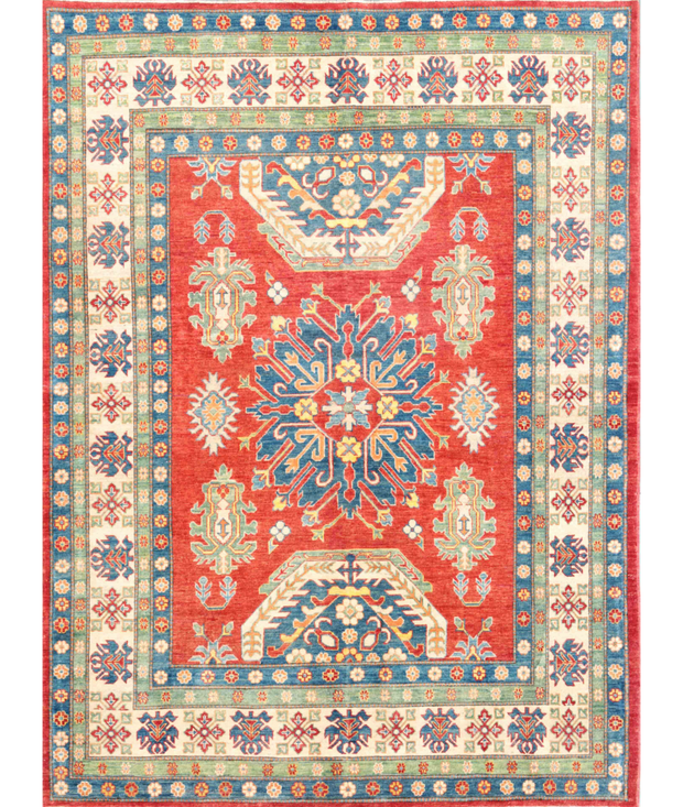 Hand Knotted Kazak Wool Rug 6'  5" x 8'  10" - No. AT71518