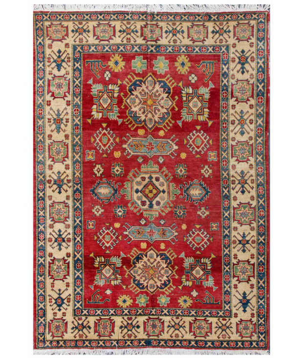 Hand Knotted Kazak Wool Rug 5'  7" x 8'  2" - No. AT22960