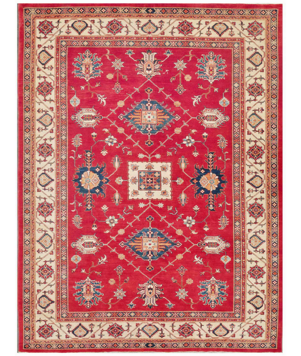 Hand Knotted Kazak Wool Rug 9'  2" x 12'  0" - No. AT34151