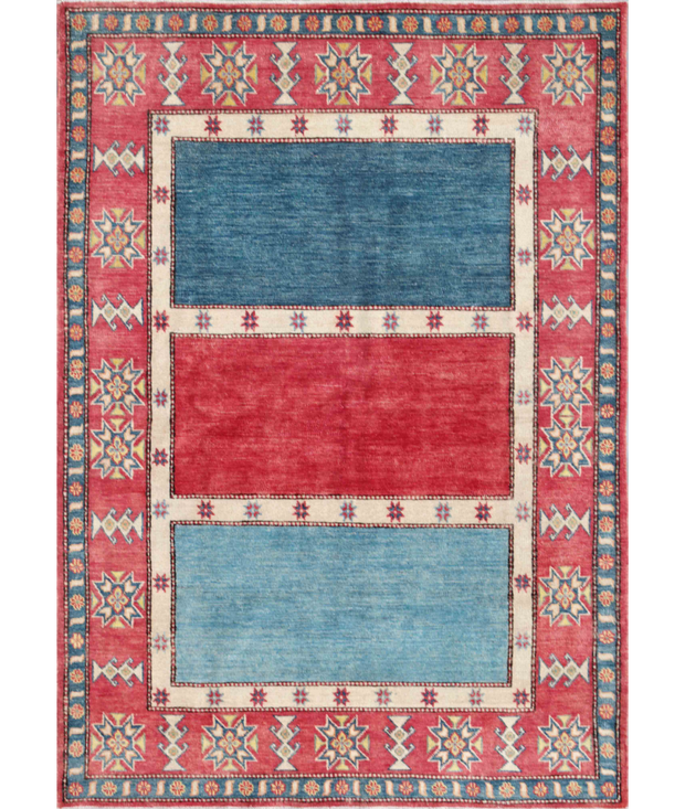Hand Knotted Kazak Wool Rug 5'  7" x 7'  10" - No. AT40285