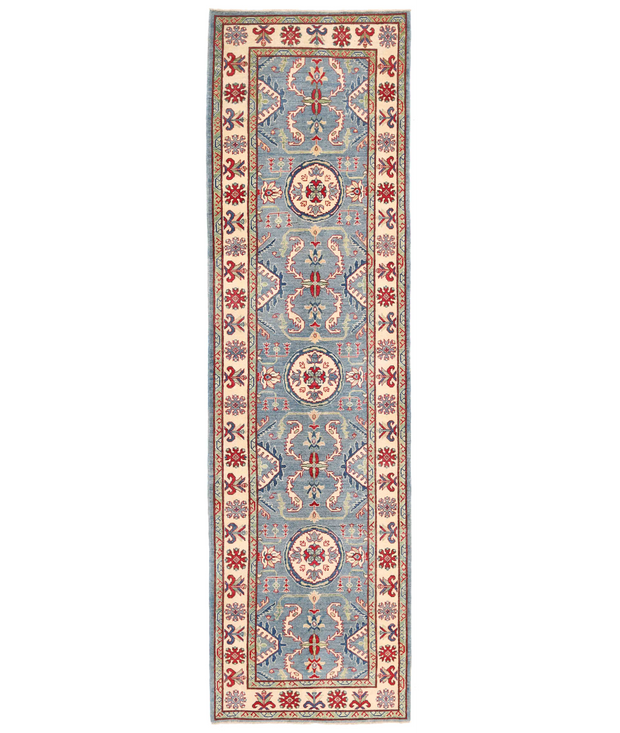 Hand Knotted Kazak Wool Rug 4'  0" x 14'  3" - No. AT30022