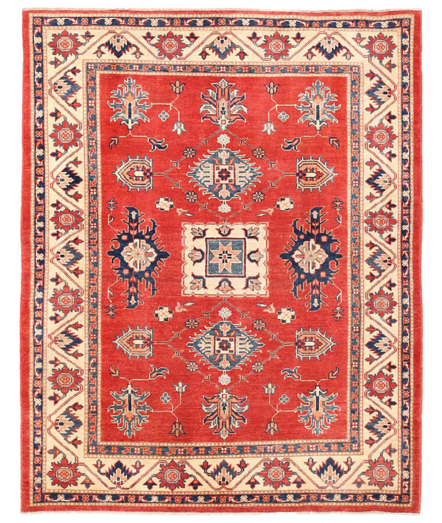 Hand Knotted Kazak Wool Rug 5'  2" x 6'  7" - No. AT39595
