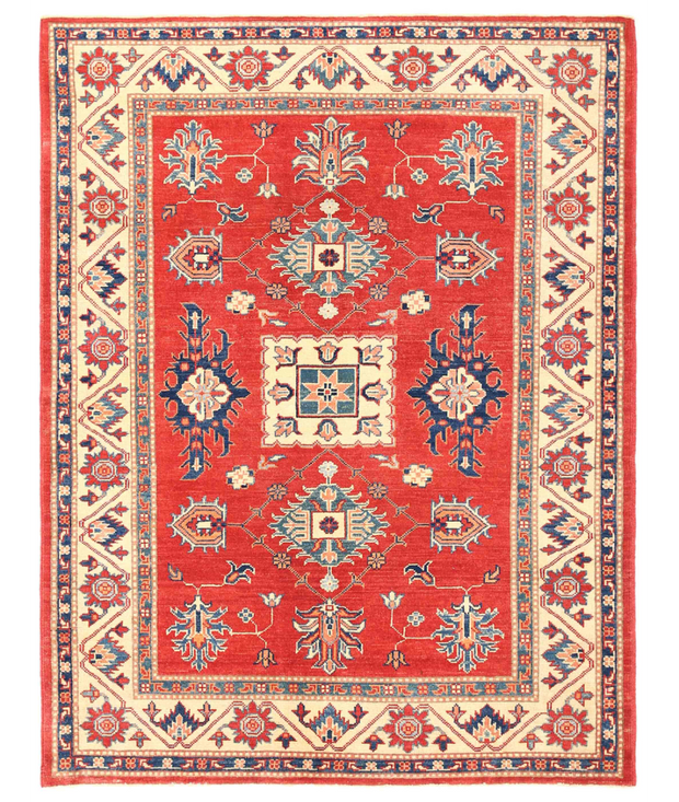 Hand Knotted Kazak Wool Rug 5'  2" x 6'  9" - No. AT12937