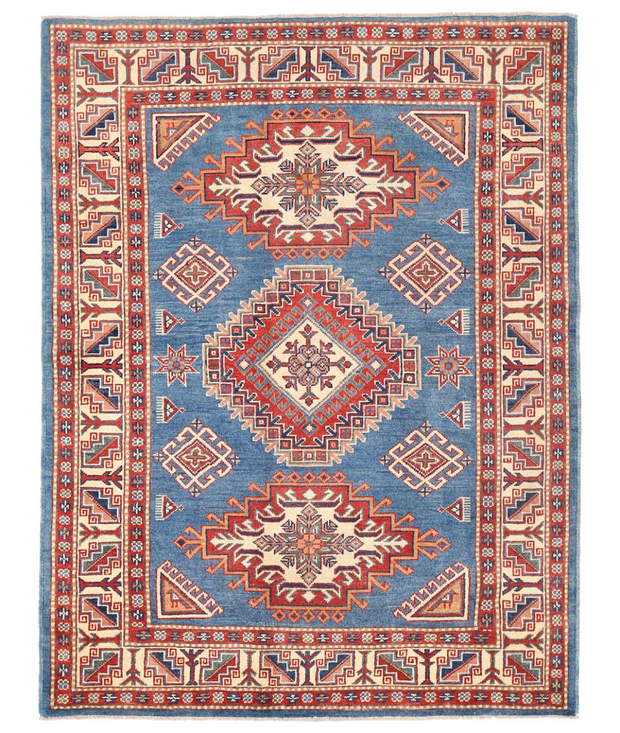 Hand Knotted Kazak Wool Rug 4'  9" x 6'  4" - No. AT32827