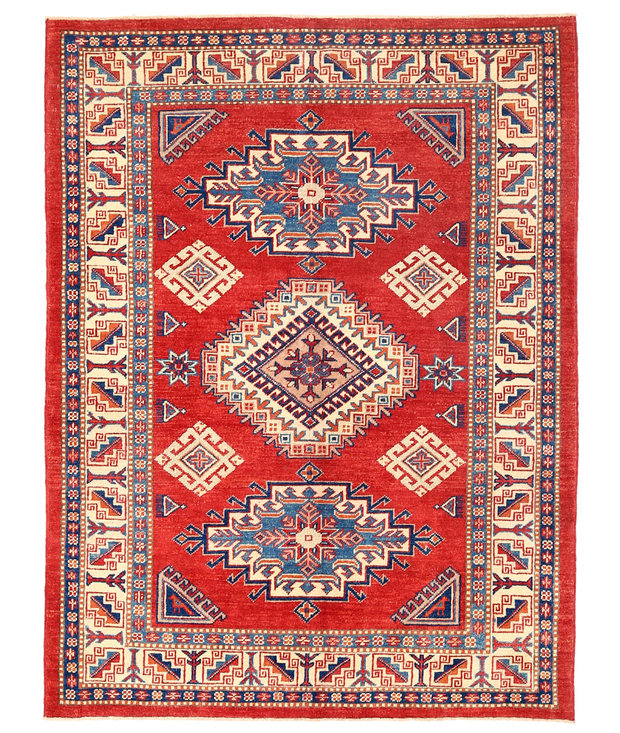 Hand Knotted Kazak Wool Rug 4'  7" x 6'  4" - No. AT63067