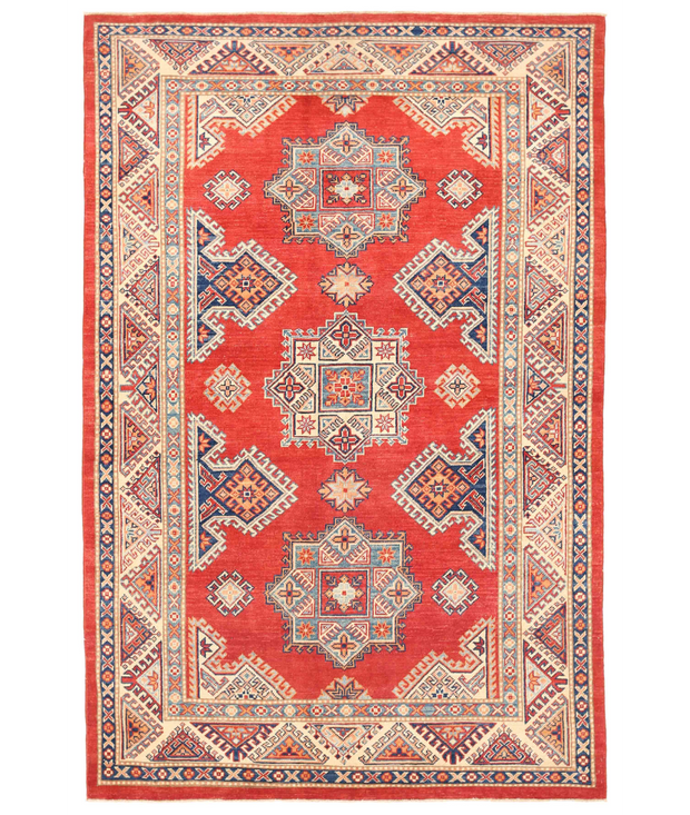 Hand Knotted Kazak Wool Rug 5'  5" x 8'  5" - No. AT69671
