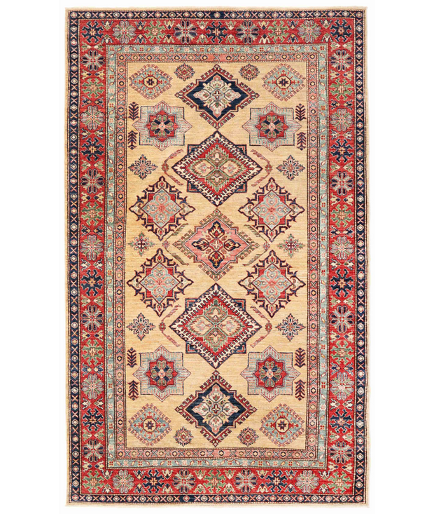 Hand Knotted Kazak Wool Rug 5'  6" x 8'  1" - No. AT98050