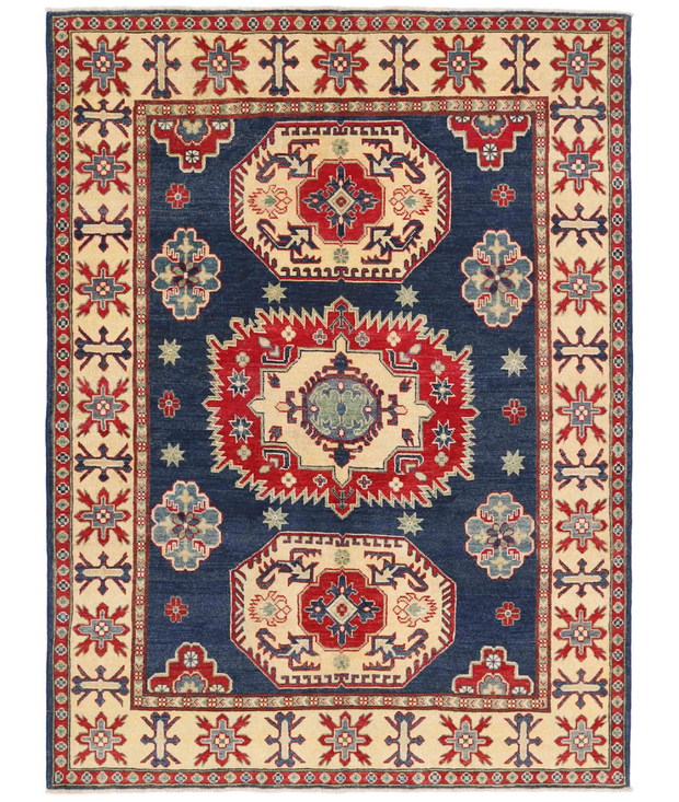 Hand Knotted Kazak Wool Rug 4'  11" x 6'  8" - No. AT34584