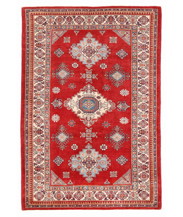 Hand Knotted Kazak Wool Rug 6'  1" x 9'  3" - No. AT43133