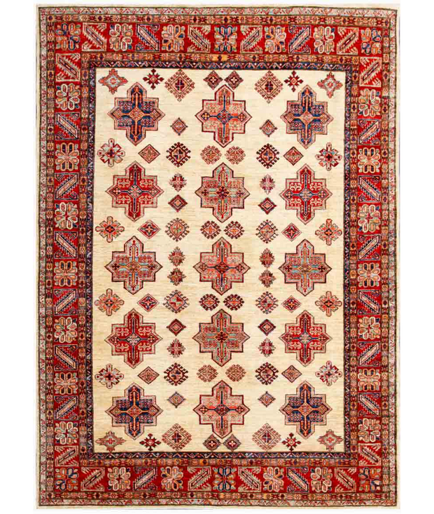 Hand Knotted Kazak Wool Rug 6'  11" x 9'  7" - No. AT24290