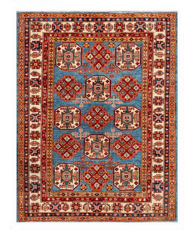 Hand Knotted Kazak Wool Rug 4'  11" x 6'  4" - No. AT56318