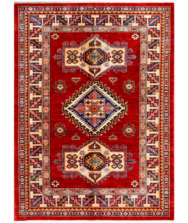 Hand Knotted Kazak Wool Rug 4'  9" x 6'  4" - No. AT35020