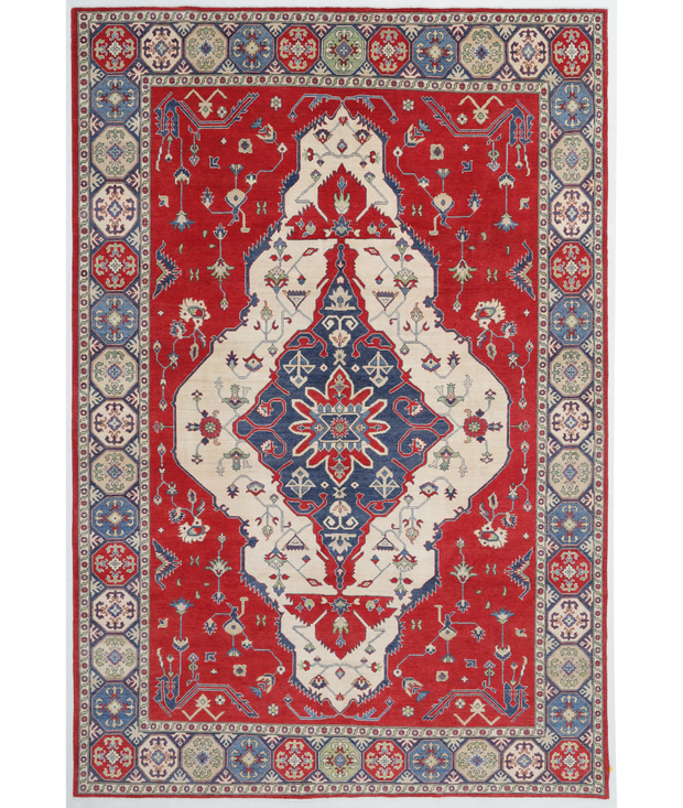 Hand Knotted Kazak Wool Rug 9'  9" x 14'  5" - No. AT77080