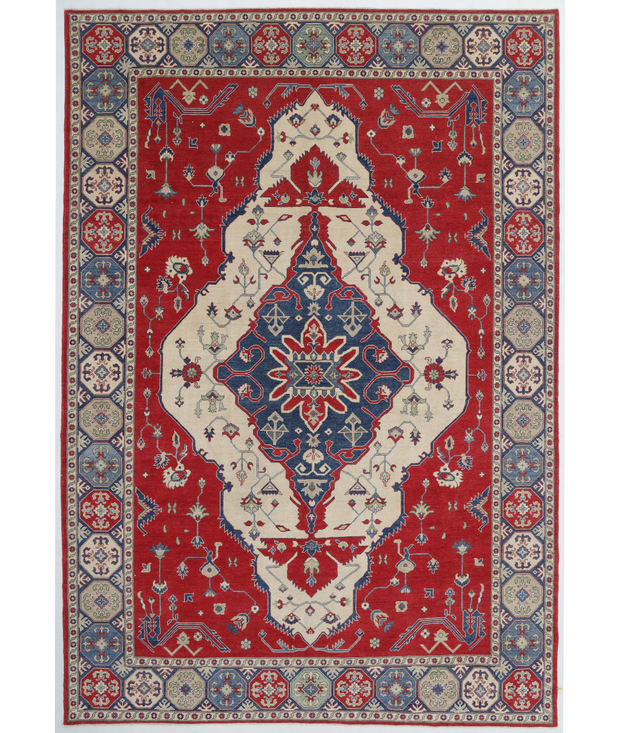 Hand Knotted Kazak Wool Rug 10'  0" x 14'  4" - No. AT16162