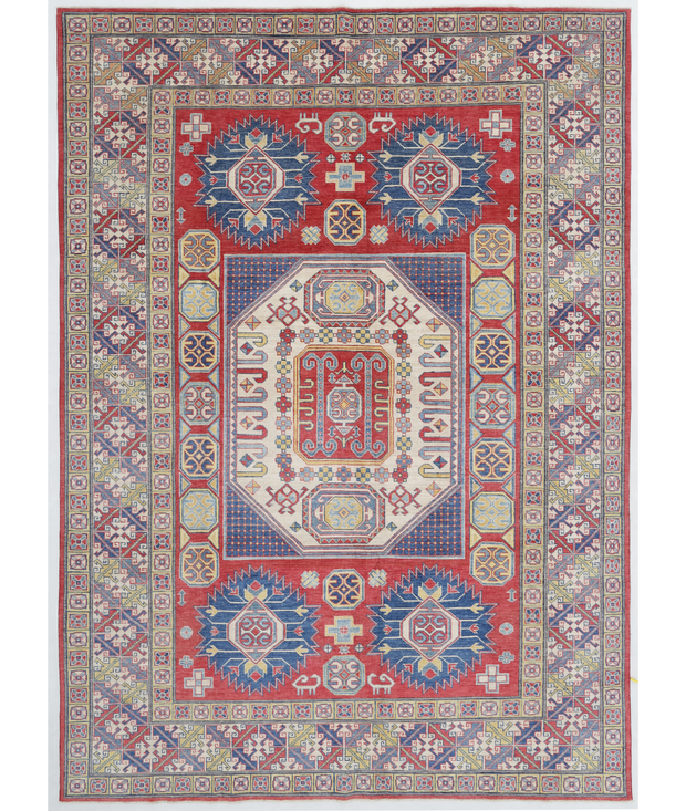 Hand Knotted Kazak Wool Rug 8'  4" x 11'  9" - No. AT19233