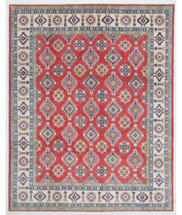Hand Knotted Kazak Wool Rug 8'  8" x 11'  0" - No. AT19642