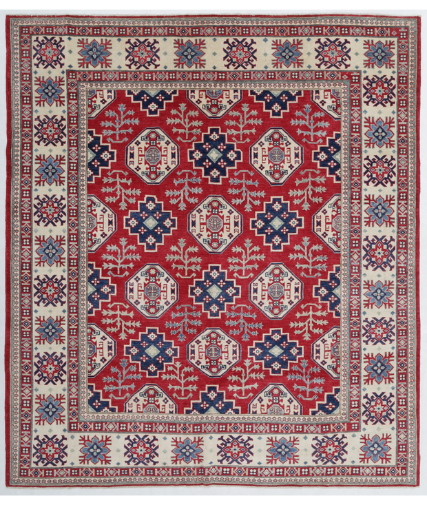 Hand Knotted Kazak Wool Rug 8'  3" x 9'  6" - No. AT60483