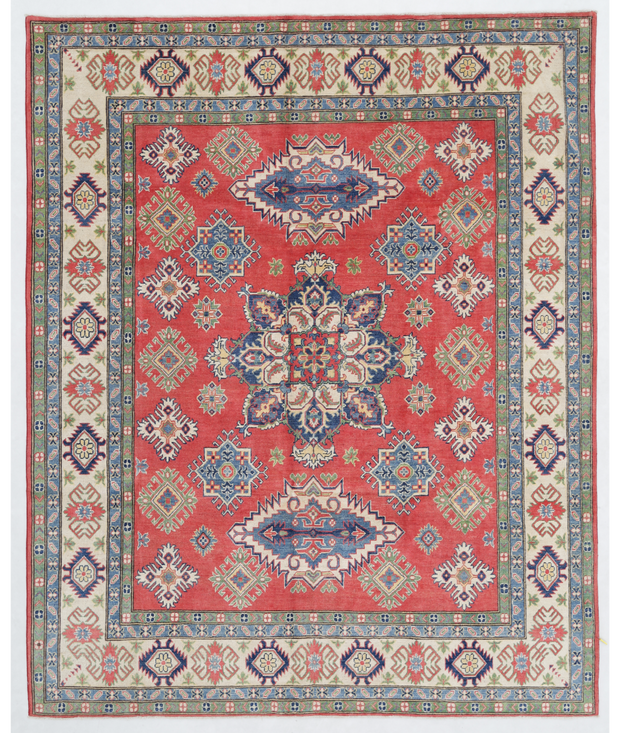Hand Knotted Kazak Wool Rug 7'  11" x 9'  10" - No. AT61743