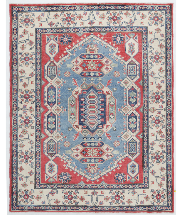 Hand Knotted Kazak Wool Rug 4'  11" x 6'  4" - No. AT79147