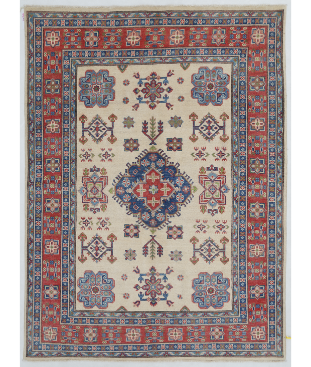 Hand Knotted Kazak Wool Rug 4'  9" x 6'  6" - No. AT67086