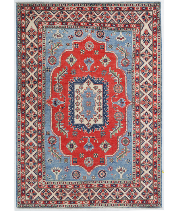 Hand Knotted Kazak Wool Rug 5'  0" x 6'  11" - No. AT77111