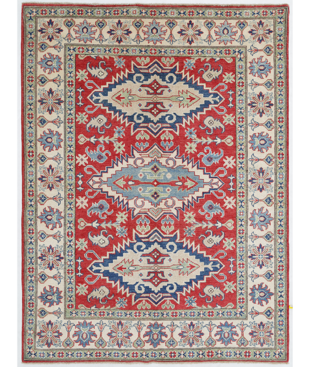 Hand Knotted Kazak Wool Rug 5'  0" x 6'  8" - No. AT20396