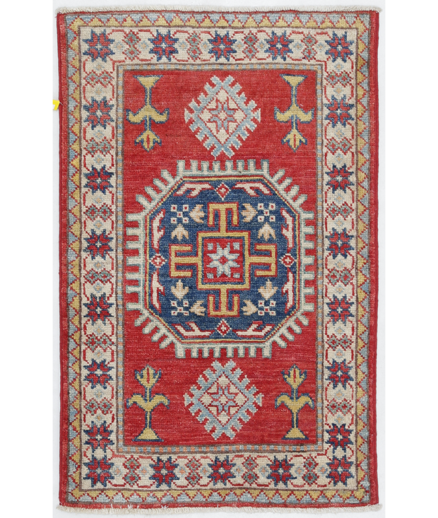 Hand Knotted Kazak Wool Rug 1'  10" x 2'  10" - No. AT77661