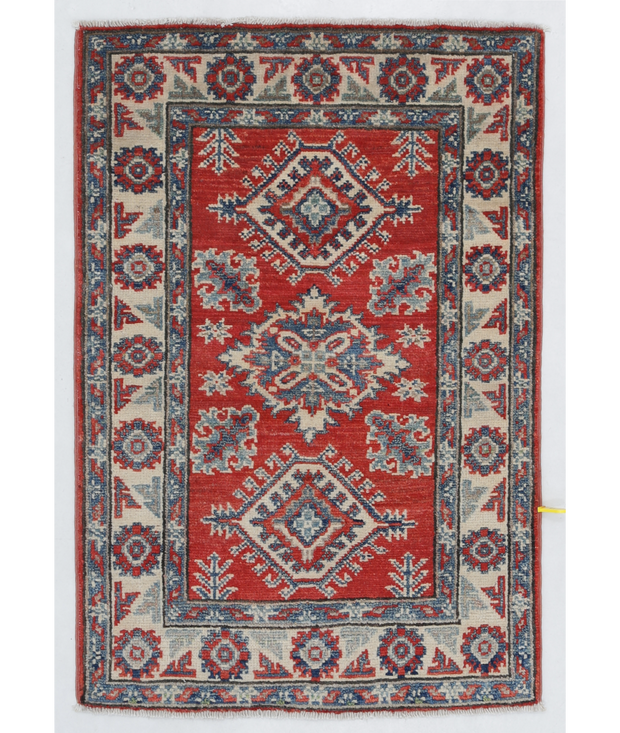 Hand Knotted Kazak Wool Rug 2'  0" x 3'  1" - No. AT85648