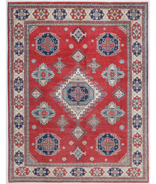 Hand Knotted Kazak Wool Rug 8'  10" x 11'  5" - No. AT77181