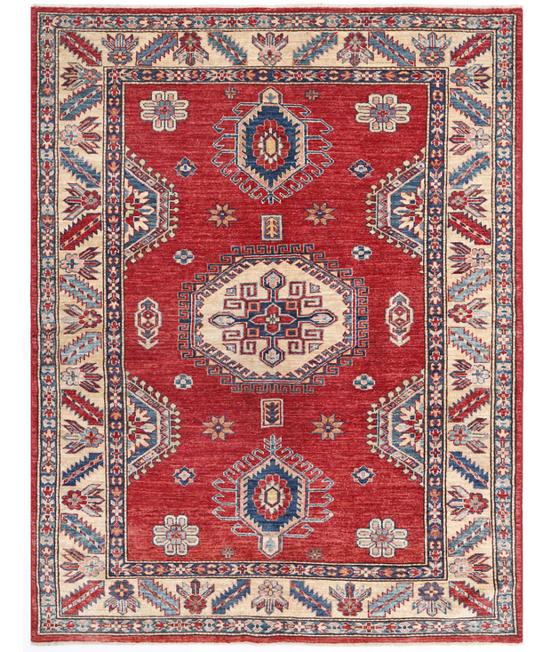 Hand Knotted Kazak Wool Rug 4'  11" x 6'  4" - No. AT47969