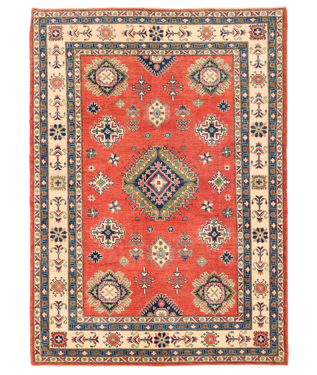 Hand Knotted Kazak Wool Rug 6'  0" x 8'  7" - No. AT95391