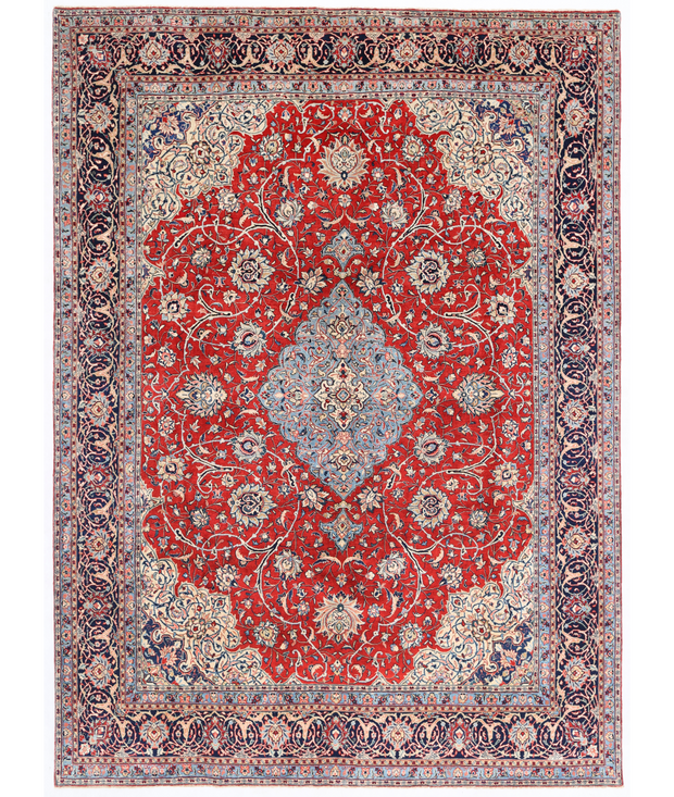 Hand Knotted Kerman Wool Rug 9'  7" x 12'  7" - No. AT35359