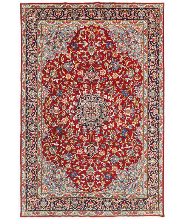 Hand Knotted Kerman Wool Rug 7'  2" x 10'  8" - No. AT39083